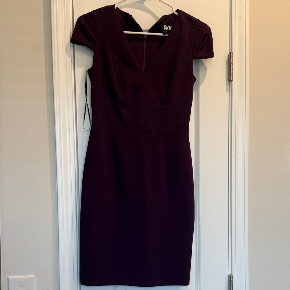 DKNY Deep Purple Mini Dress